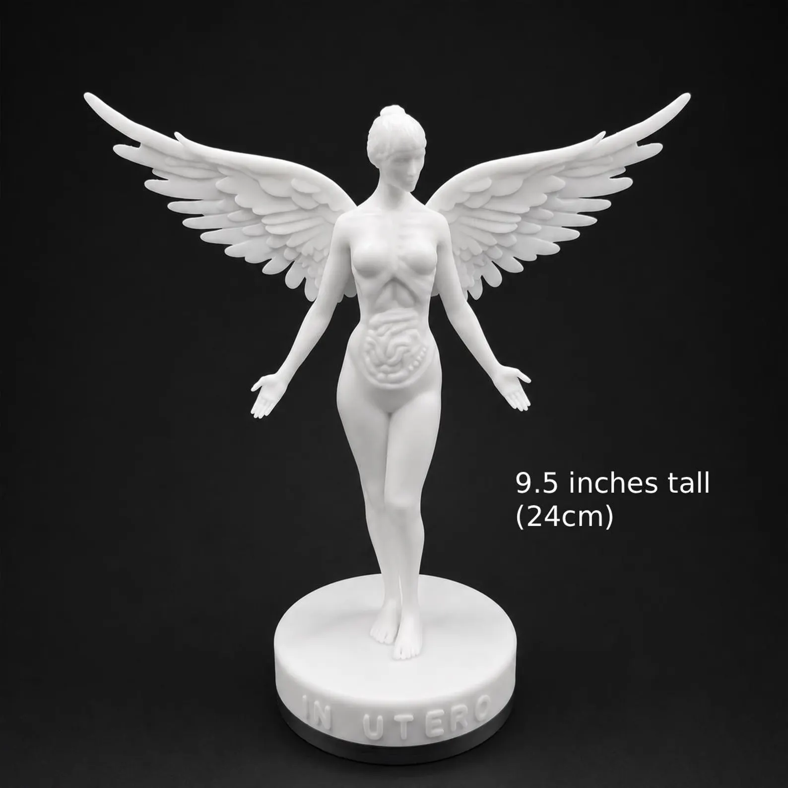 Nirvana - In Utero Angel Sculpture, labelled 9.5 inches tall (24 cm)