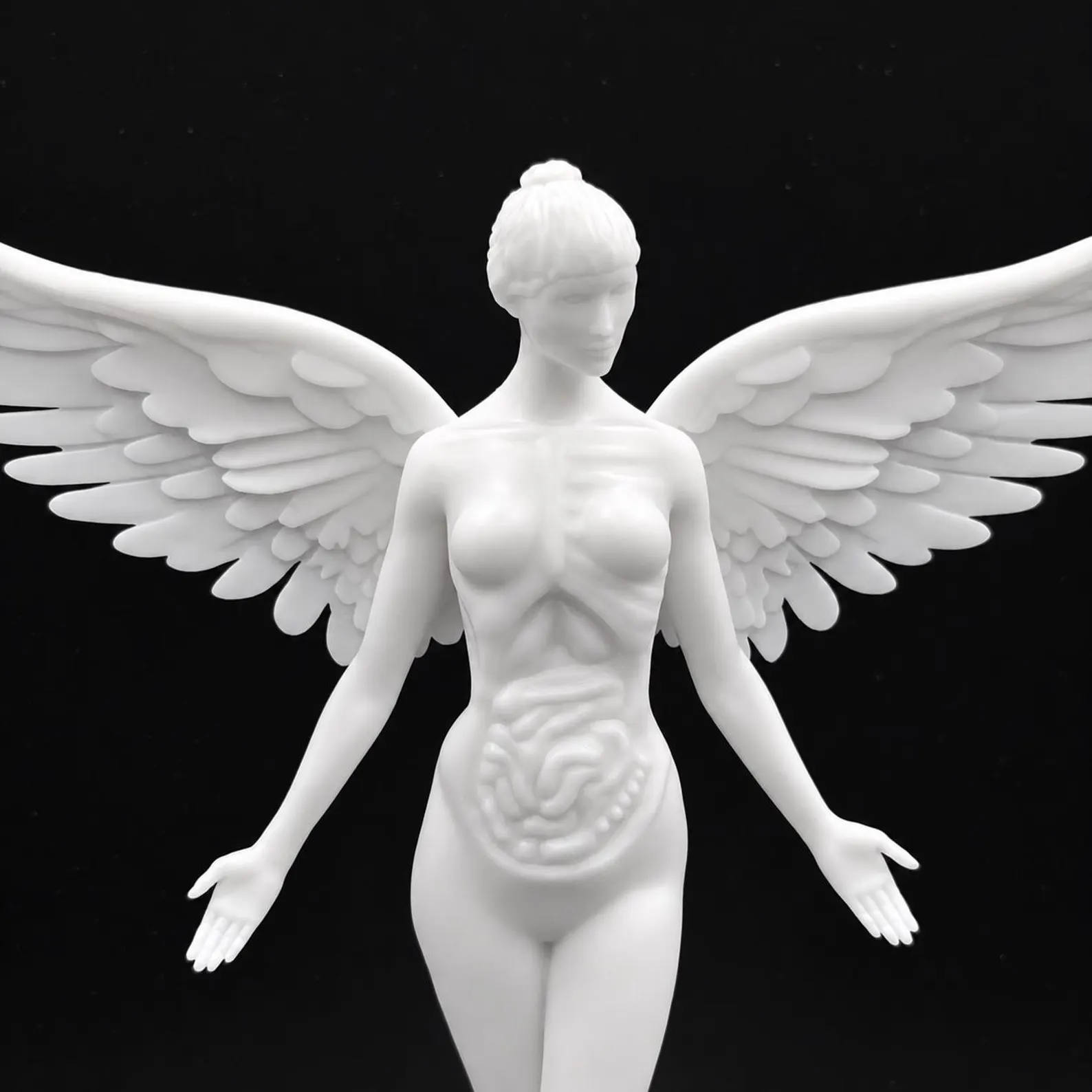 Close-up of the In Utero Angel front and wings