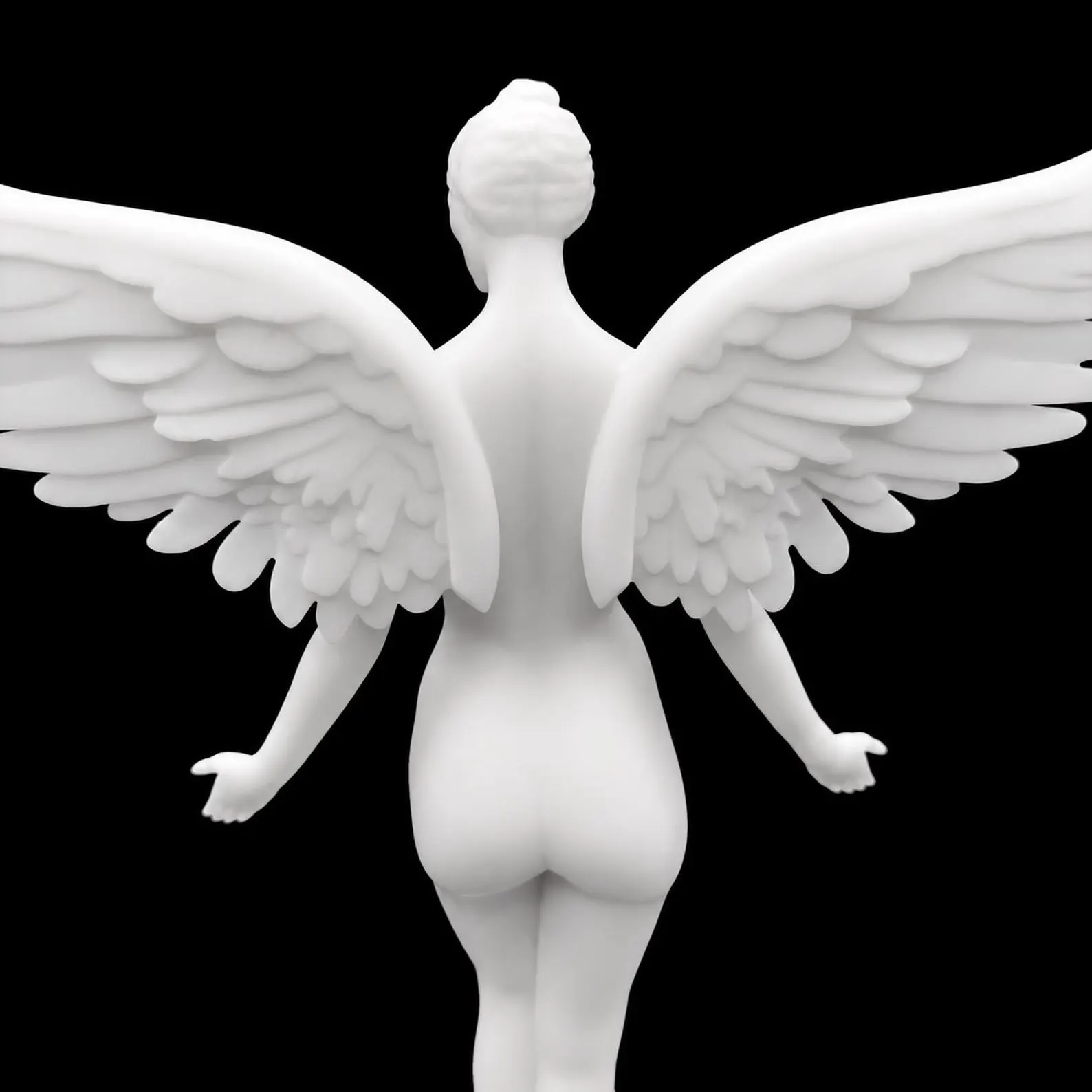 Rear view of the In Utero Angel wings