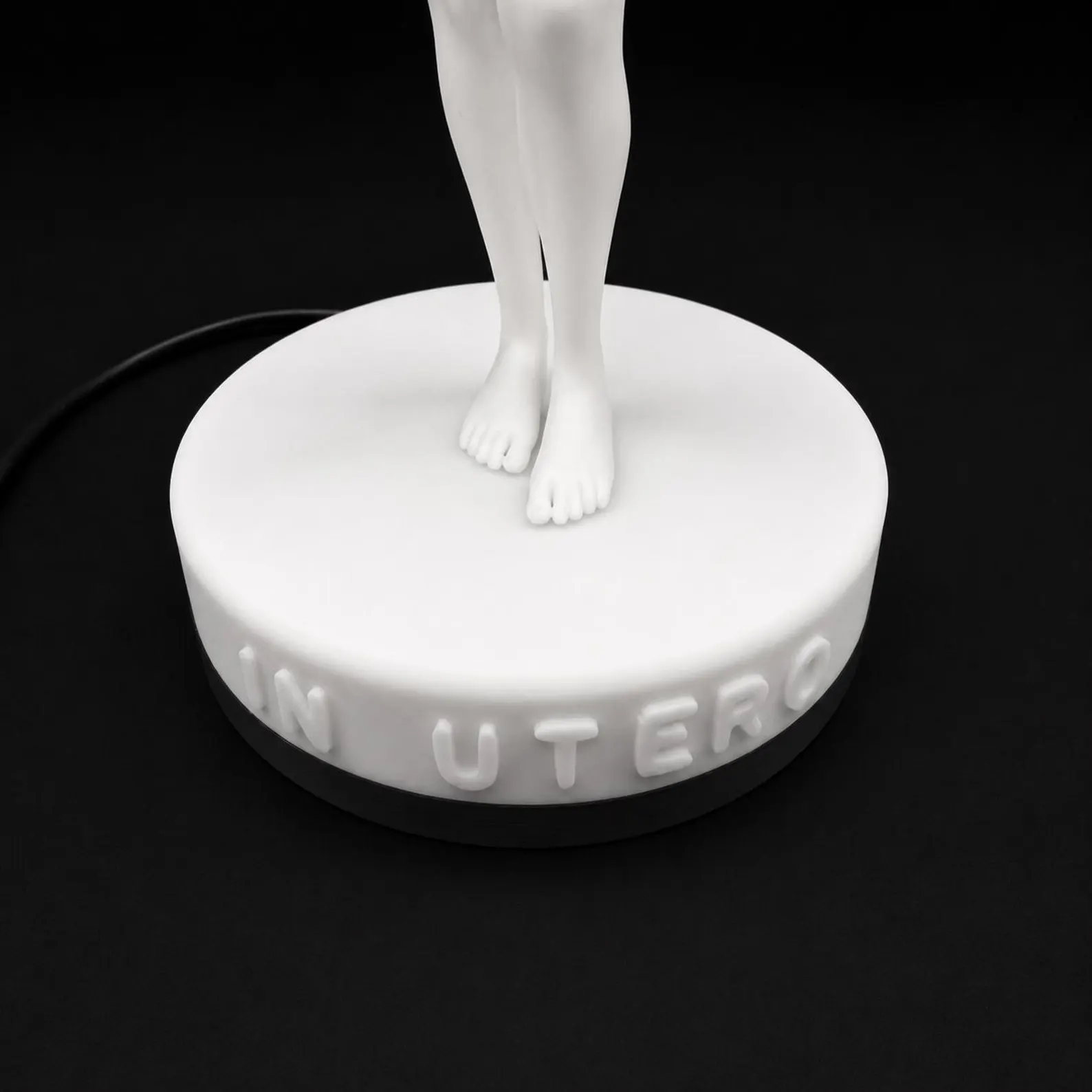 Close-up of the In Utero display base