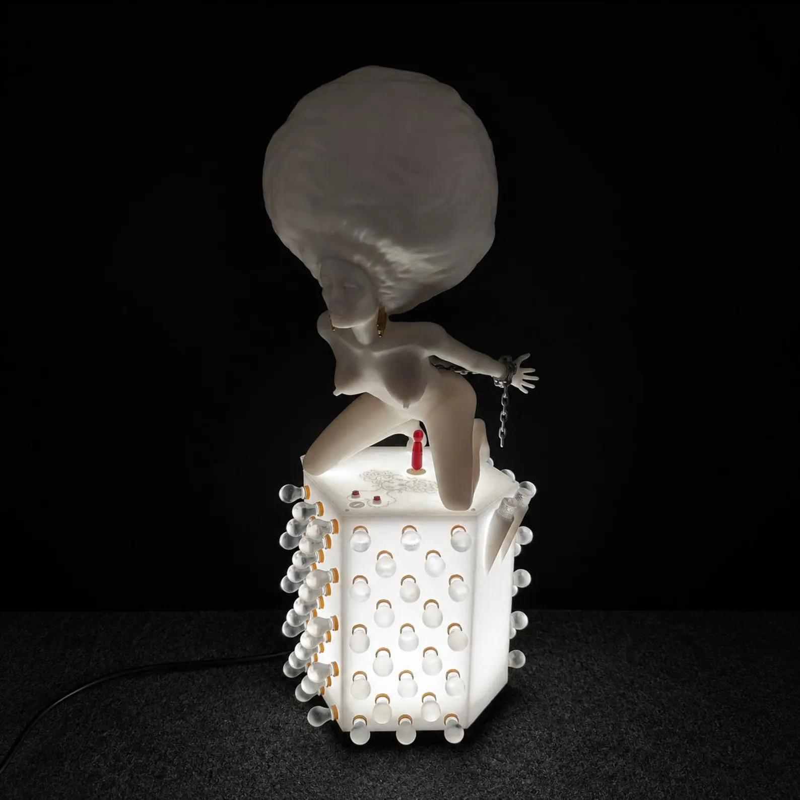 Korova Milk Bar Maid with the LED illumination switched on
